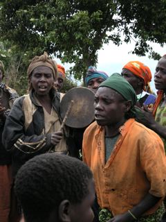 Singers and dancers whose music described what life had been like in the forest