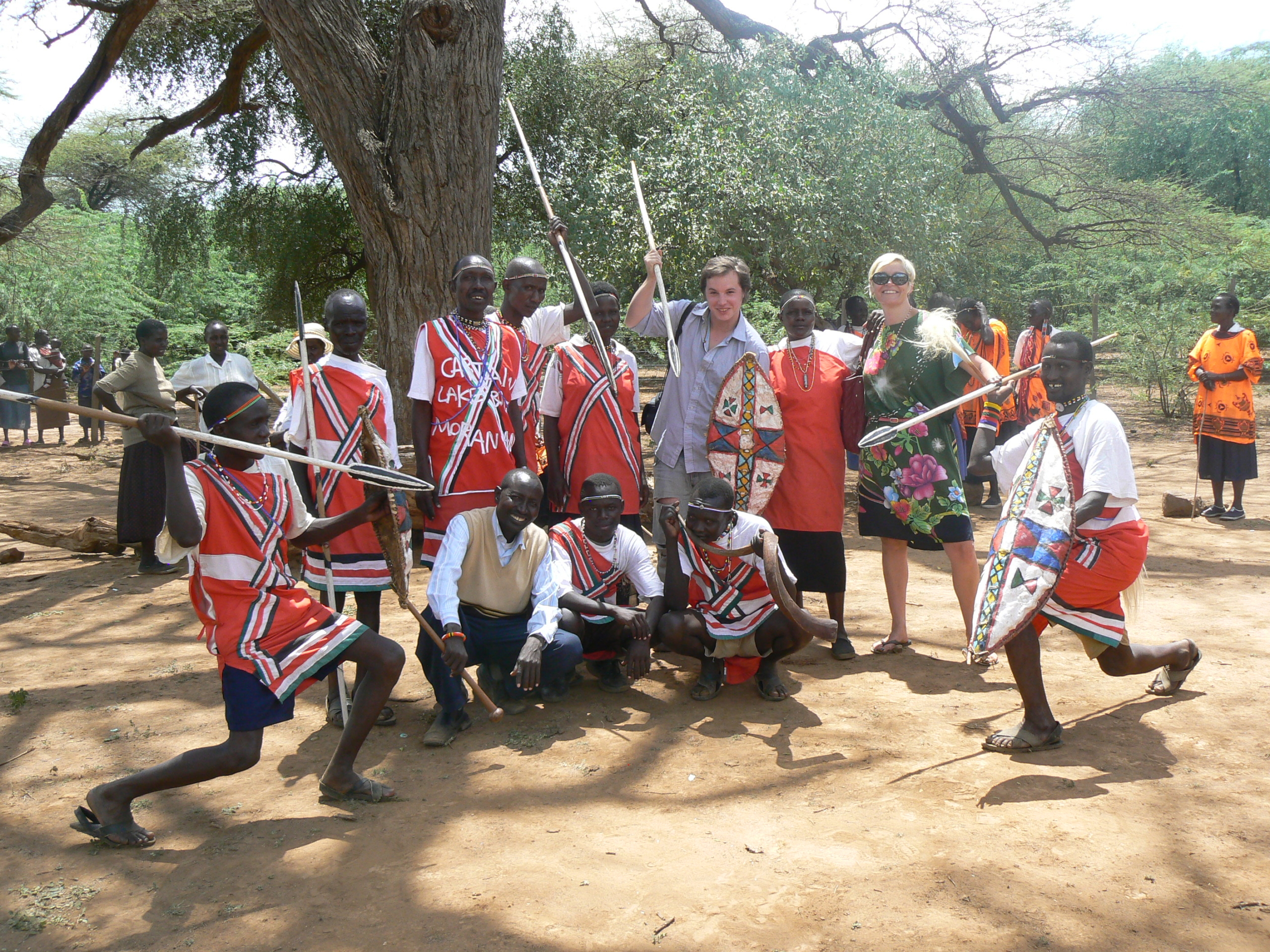 The Endorois community with MRG staff in Kenya