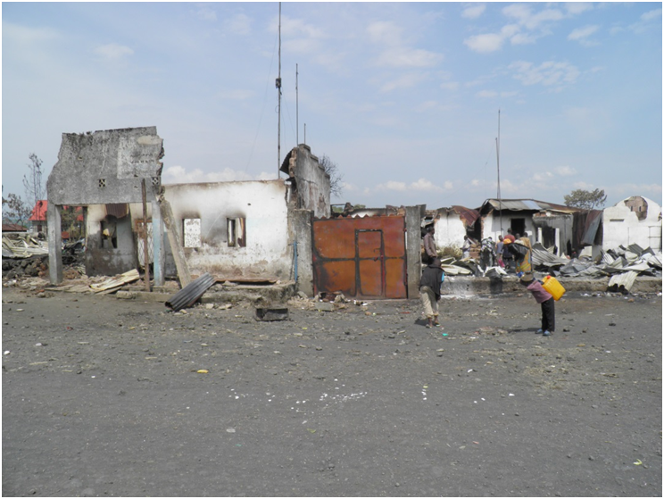 This was the Médecins Sans Frontières base in Kitshanga